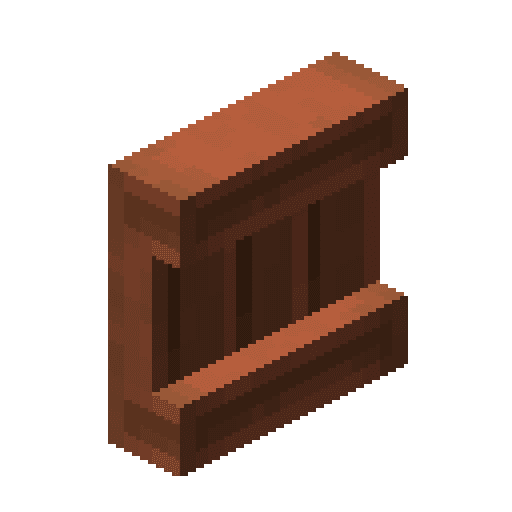Minecraft Acacia Shelf PNG