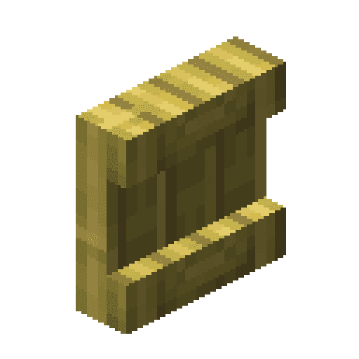 Minecraft Bamboo Shelf PNG