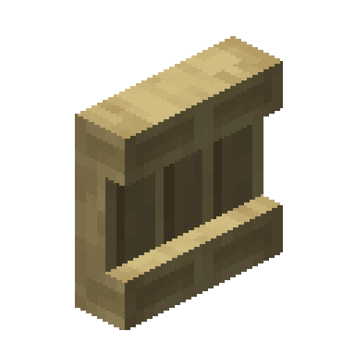 Minecraft Birch Shelf PNG