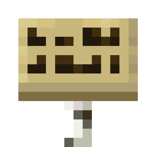 Minecraft Birch Sign PNG