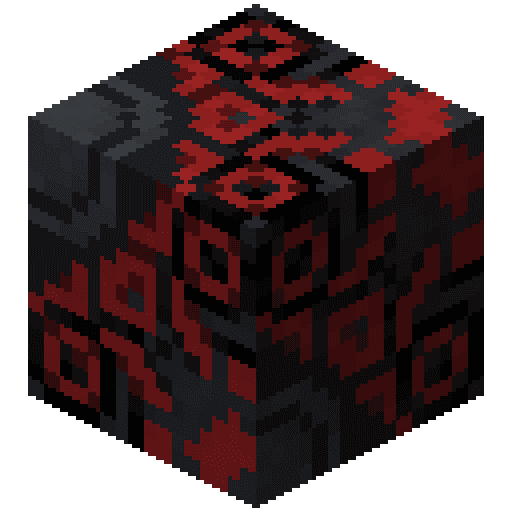 Azulejo negro de Minecraft en PNG