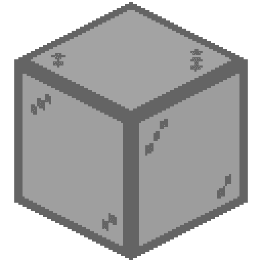 Cristal tintado de negro de Minecraft en PNG