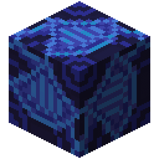 Azulejo azul de Minecraft en PNG