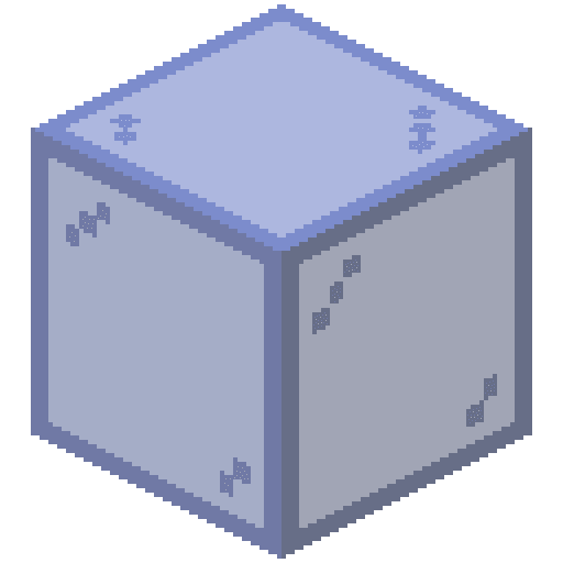 Cristal tintado de azul de Minecraft en PNG