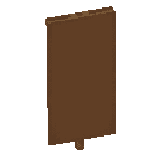 Minecraft Brown Banner PNG