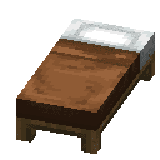 Minecraft Brown Bed PNG