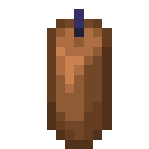 Minecraft Brown Candle PNG