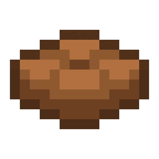 Minecraft Brown Cushion PNG