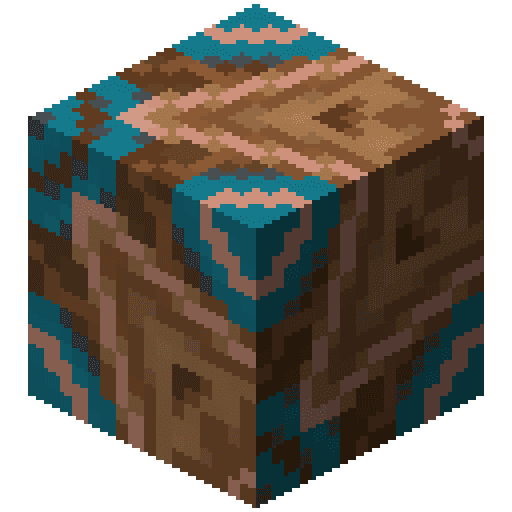 Azulejo marrón de Minecraft en PNG
