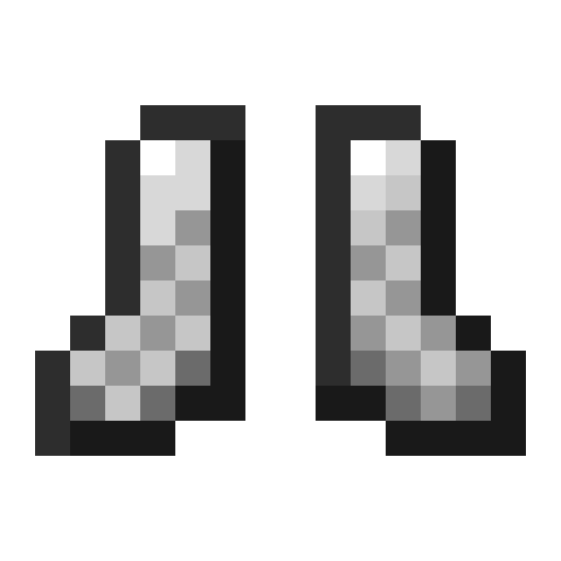 Minecraft Chainmail Boots PNG