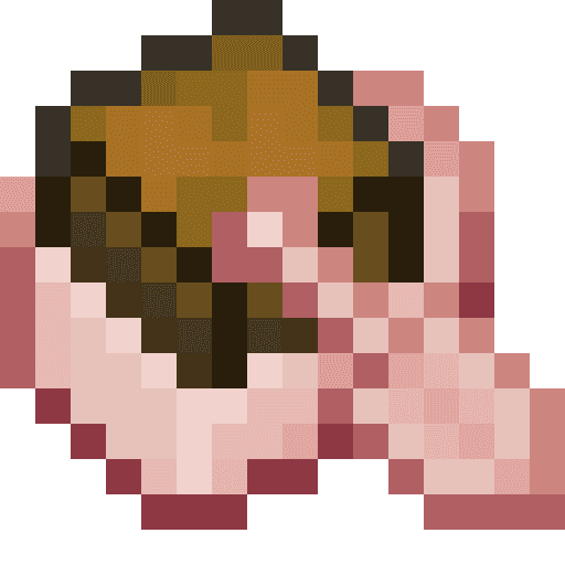 Minecraft Cherry Boat with Chest PNG