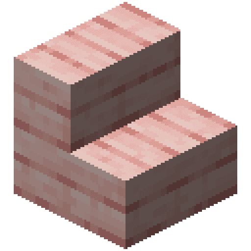 Minecraft Cherry Stairs PNG