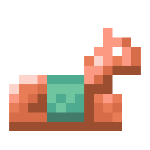 Minecraft Copper Horse Armor PNG