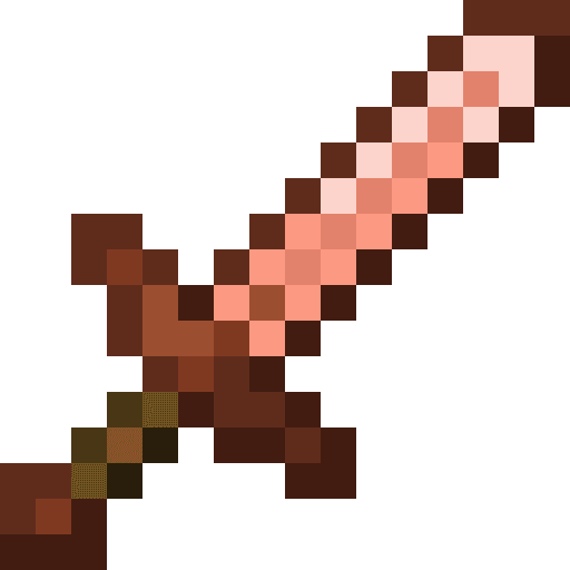 Minecraft Copper Sword PNG