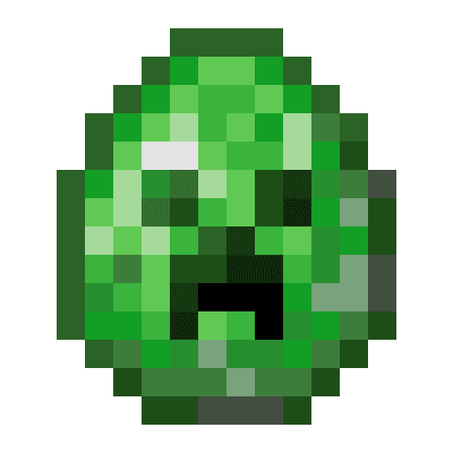 Minecraft Creeper Spawn Egg PNG