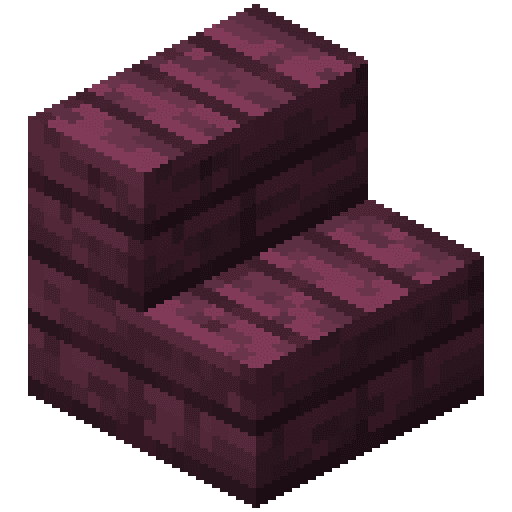 Minecraft Crimson Stairs PNG