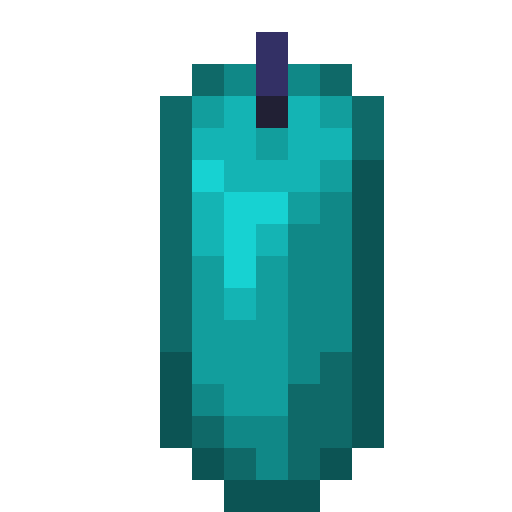 Minecraft Cyan Candle PNG