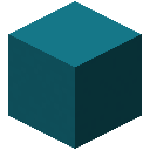 Minecraft Cyan Concrete PNG