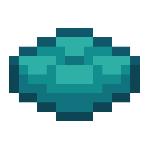 Minecraft Cyan Cushion PNG