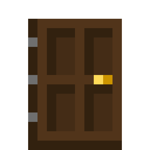 Minecraft Dark Oak Door PNG