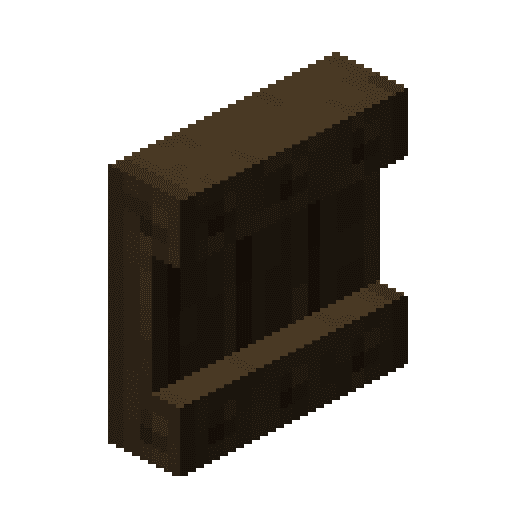 Minecraft Dark Oak Shelf PNG