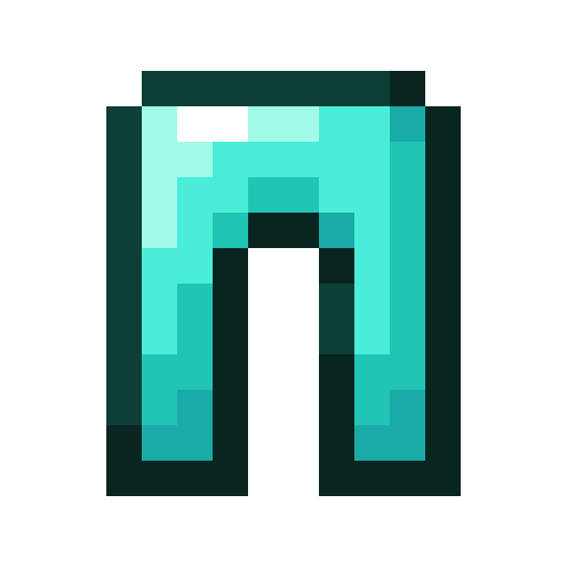 Minecraft Diamond Leggings PNG