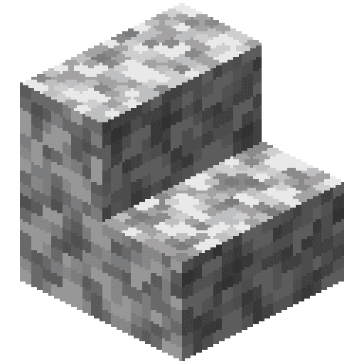 Minecraft Diorite Stairs PNG