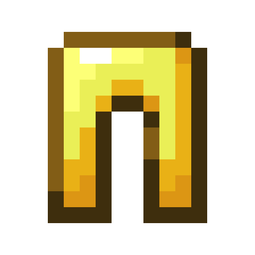 Minecraft Golden Leggings PNG