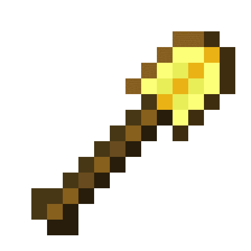 Minecraft Golden Shovel PNG
