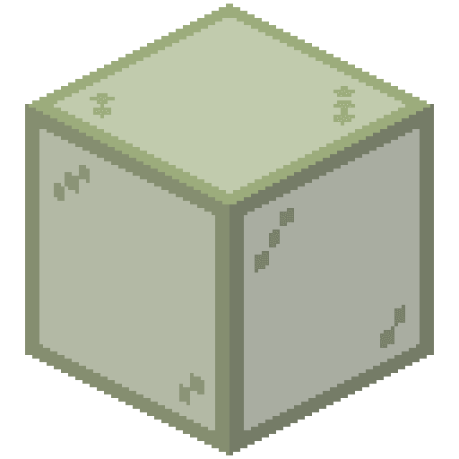 Cristal tintado de verde de Minecraft en PNG