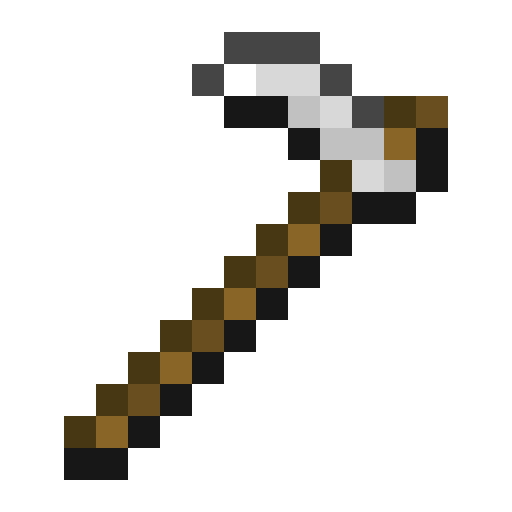 Minecraft Iron Hoe PNG