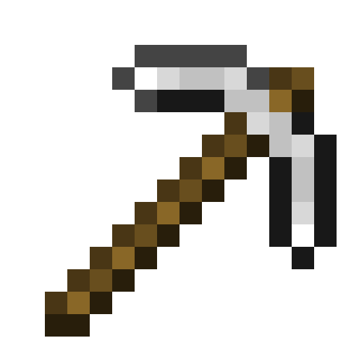 Minecraft Iron Pickaxe PNG