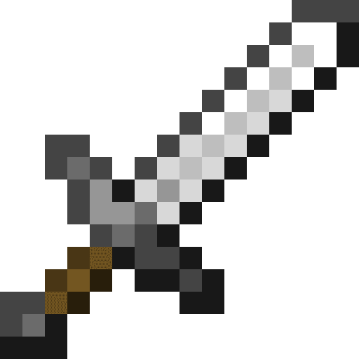 Minecraft Iron Sword PNG