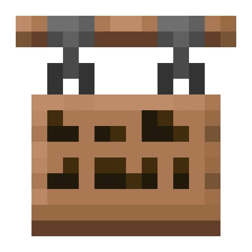 Minecraft Jungle Hanging Sign PNG