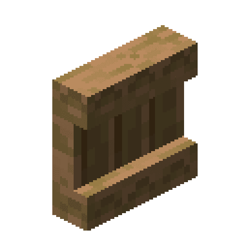 Minecraft Jungle Shelf PNG