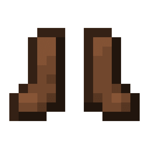 Minecraft Leather Boots PNG