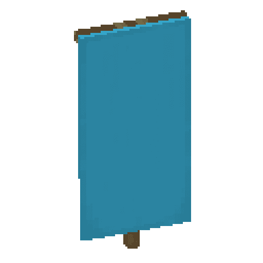 Minecraft Light Blue Banner PNG