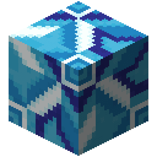 Azulejo azul claro de Minecraft en PNG