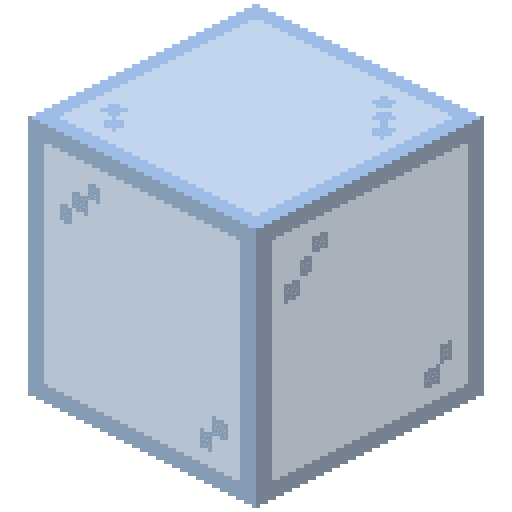 Cristal tintado de azul claro de Minecraft en PNG