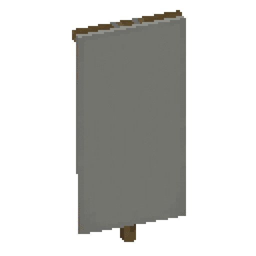 Minecraft Light Gray Banner PNG