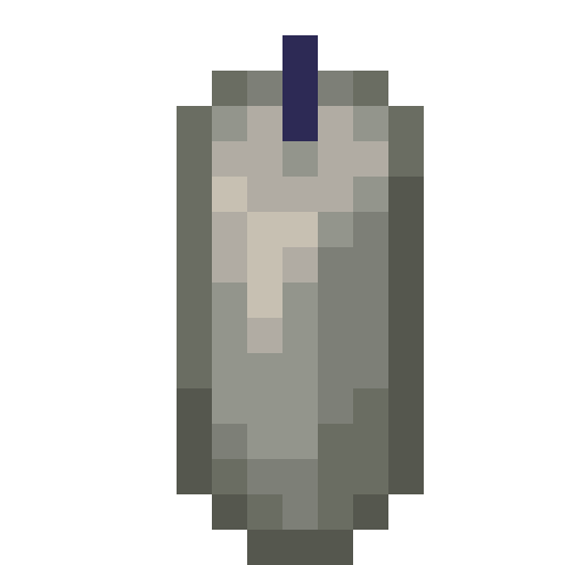 Minecraft Light Gray Candle PNG