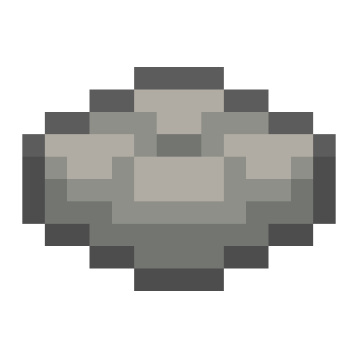 Minecraft Light Gray Cushion PNG