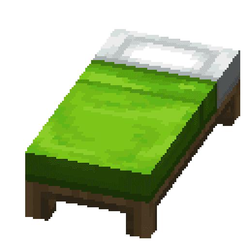Minecraft Lime Bed PNG