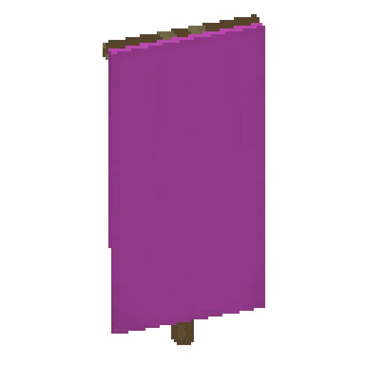 Minecraft Magenta Banner PNG