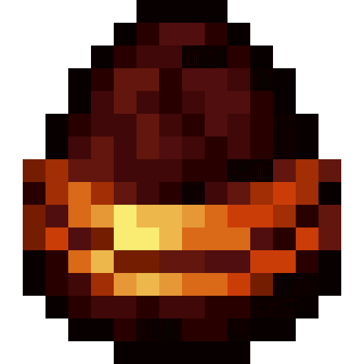 Minecraft Magma Cube Spawn Egg PNG