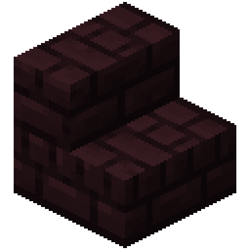 Minecraft Nether Brick Stairs PNG