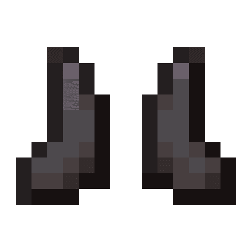 Minecraft Netherite Boots PNG