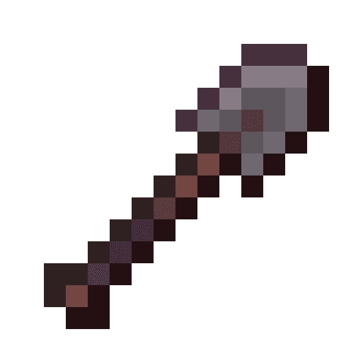 Minecraft Netherite Shovel PNG