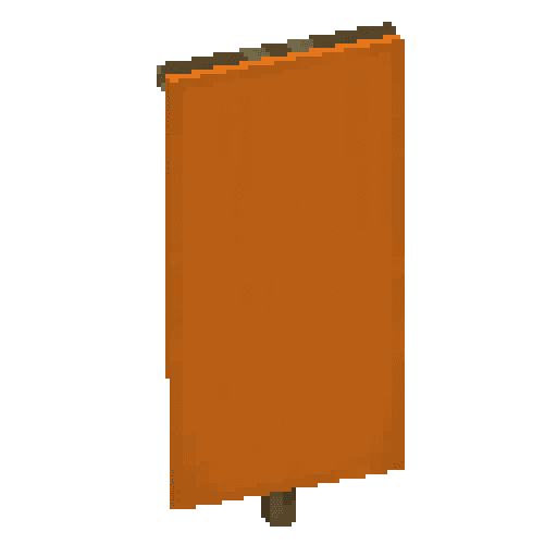 Minecraft Orange Banner PNG
