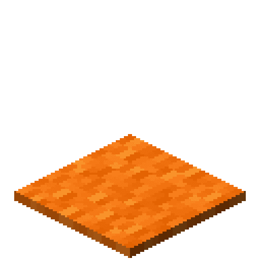 Minecraft Orange Carpet PNG